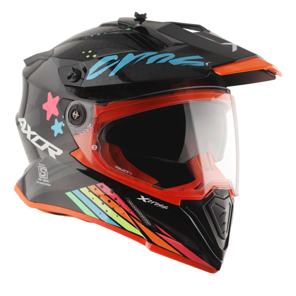 Axor Helmet X-Cross Adventure - X2 Gloss Black/Grey Graphic - Large - Image 8