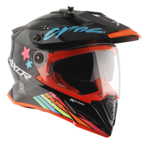 Axor Helmet X-Cross Adventure – X2 Gloss Black/Grey Graphic – Large