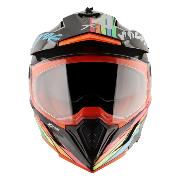 Axor Helmet X-Cross Adventure - X2 Gloss Black/Grey Graphic - Large - Image 10