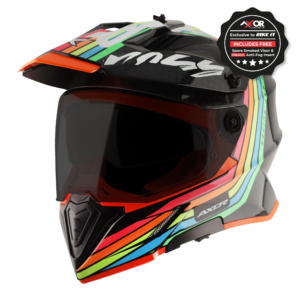 Axor Helmet X-Cross Adventure – X2 Gloss Black/Grey Graphic – Large