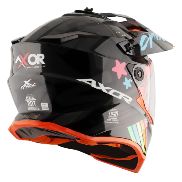 Axor Helmet X-Cross Adventure - X2 Gloss Black/Grey Graphic - Large - Image 11