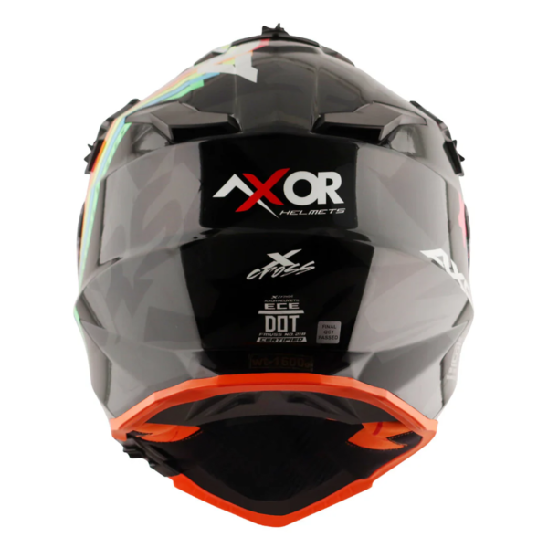 Axor Helmet X-Cross Adventure - X2 Gloss Black/Grey Graphic - Large - Image 6