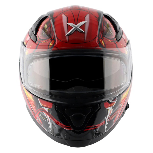 Axor Apex Full Face Helmet - Venomous Gloss Black Red - Large - Image 10