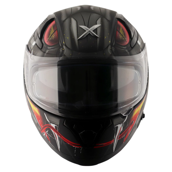 Axor Apex Full Face Helmet - Venomous Black Grey Matt - Large - Image 10