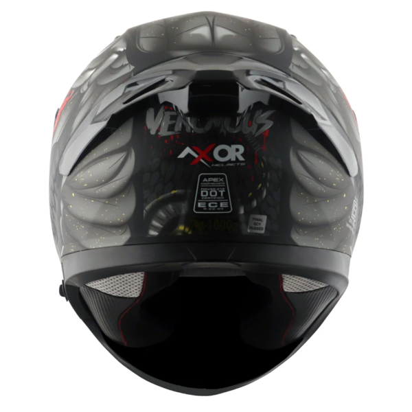 Axor Apex Full Face Helmet - Venomous Black Grey Matt - Large - Image 6