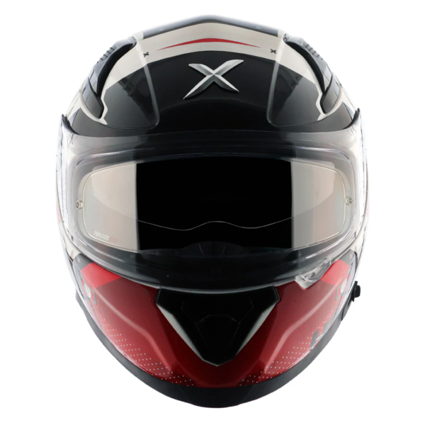 Axor Apex Full Face Helmet - Hex-2 Black Red Gloss- Large - Image 3