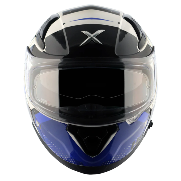 Axor Apex Full Face Helmet - Hex-2 White Blue Gloss - Large - Image 10