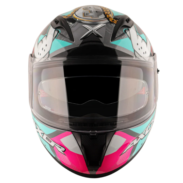 Axor Helmet Street Full Face - Hip Hop Gloss Athena Grey Mint - Large - Image 10