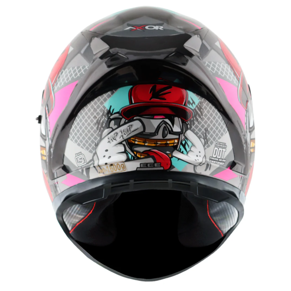 Axor Helmet Street Full Face - Hip Hop Gloss Athena Grey Mint - Large - Image 6