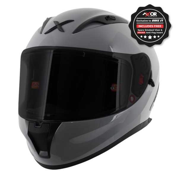 Axor Helmet Street Full Face - Solid Gloss Nardo Grey - Large - Image 6