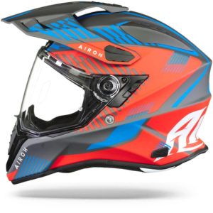 Airoh Commander Adventure Helmet – ‘Boost’ Red Blue Matt – LARGE