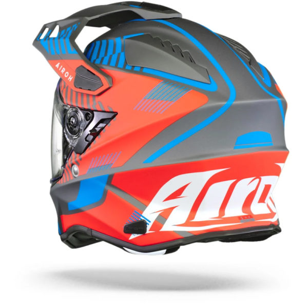 Airoh Commander Adventure Helmet - 'Boost' Red Blue Matt - LARGE - Image 3