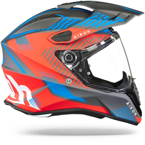 Airoh Commander Adventure Helmet - 'Boost' Red Blue Matt - LARGE - Image 11