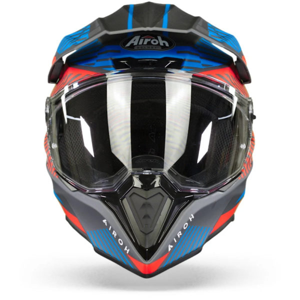 Airoh Commander Adventure Helmet - 'Boost' Red Blue Matt - LARGE - Image 13