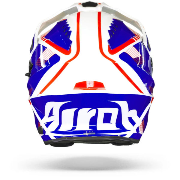 Airoh Commander Adventure Helmet - 'Boost White/Blue' (Gloss) - LARGE - Image 4