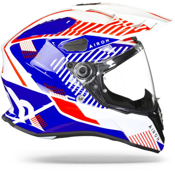 Airoh Commander Adventure Helmet - 'Boost White/Blue' (Gloss) - LARGE - Image 11