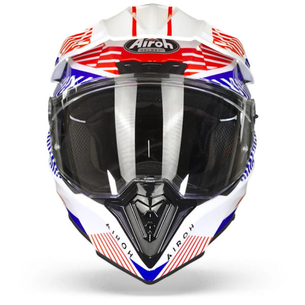 Airoh Commander Adventure Helmet - 'Boost White/Blue' (Gloss) - LARGE - Image 8