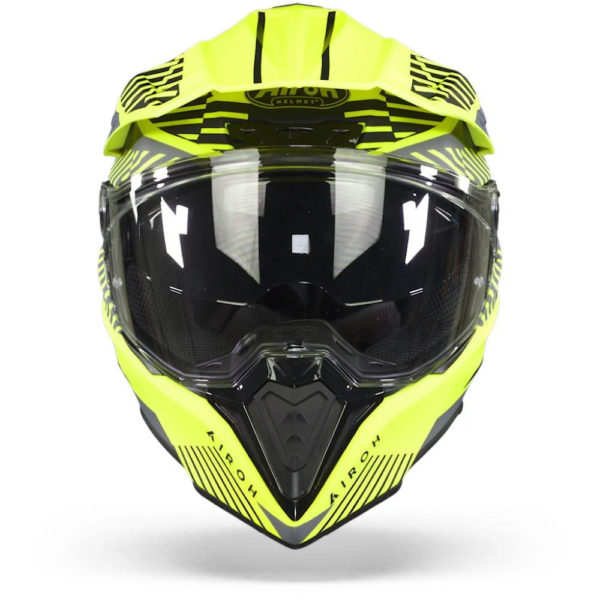 Airoh Commander Adventure Helmet - 'Boost' Neon Yellow Matt - LARGE - Image 8