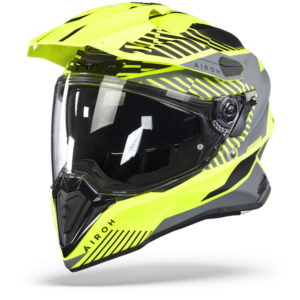 Airoh Commander Adventure Helmet – ‘Boost’ Neon Yellow Matt – LARGE