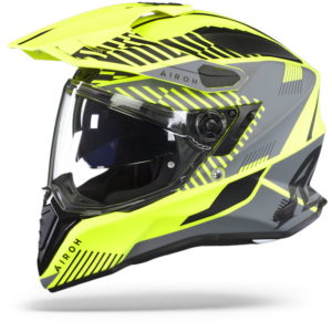 Airoh Commander Adventure Helmet – ‘Boost’ Neon Yellow Matt – LARGE