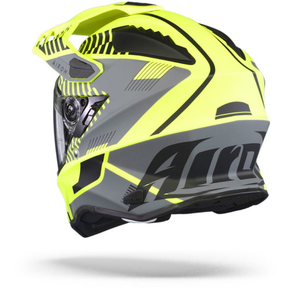 Airoh Commander Adventure Helmet - 'Boost' Neon Yellow Matt - LARGE - Image 3