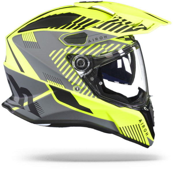 Airoh Commander Adventure Helmet - 'Boost' Neon Yellow Matt - LARGE - Image 11