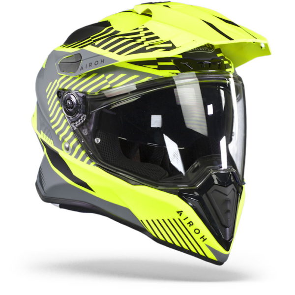 Airoh Commander Adventure Helmet - 'Boost' Neon Yellow Matt - LARGE - Image 7