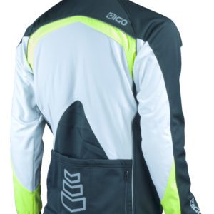 Eigo Bora Windproof Ladies Cycling Jacket White / Black / Fluoro Yellow – S