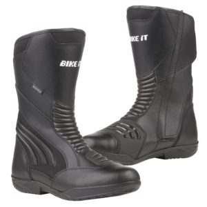Bike It ‘Burhou’ All-Seasons Waterproof Black Sports Touring Motorcycle Boot (UK 6 / EUR 40)