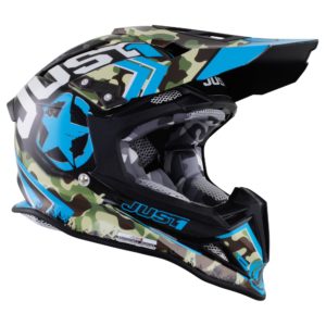 Just 1 J12 Carbon MX Helmet Kombat Blue S