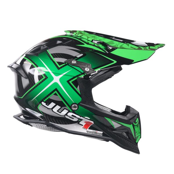 Just 1 J12 Carbon MX Helmet Mister X Carbon Green (Extra Small) - Image 12