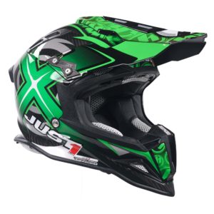 Just 1 J12 Carbon MX Helmet Mister X Carbon Green (Extra Small)