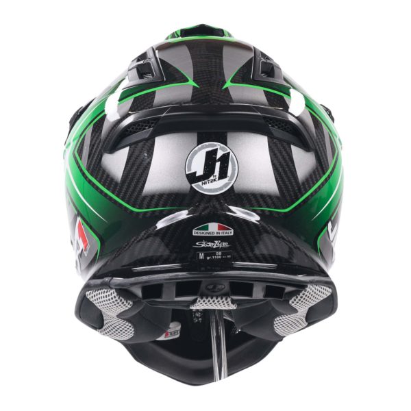 Just 1 J12 Carbon MX Helmet Mister X Carbon Green (Extra Small) - Image 5
