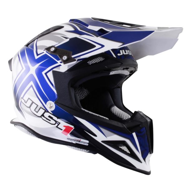 Just 1 J12 Carbon MX Helmet Mister X Blue M