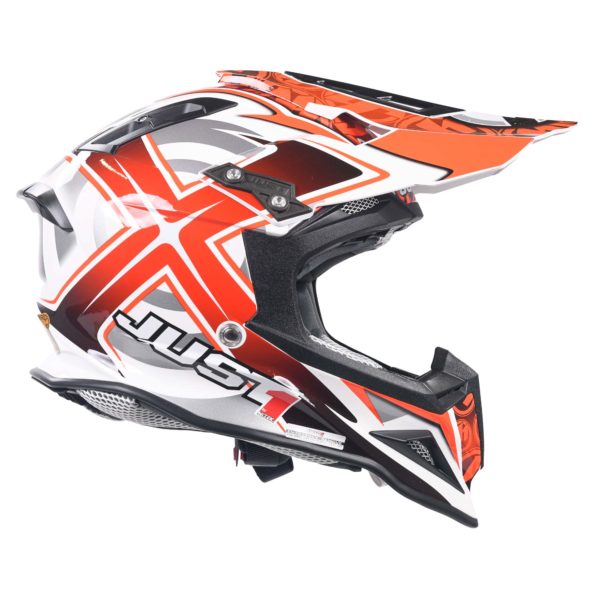 Just 1 J12 Carbon MX Helmet Mister X Red (Small) - Image 12