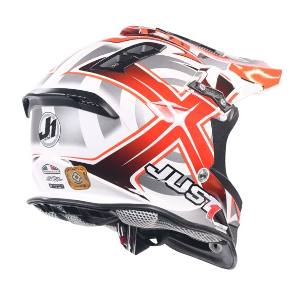 Just 1 J12 Carbon MX Helmet Mister X Red (Small) - Image 4
