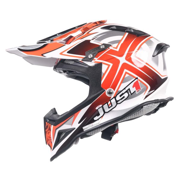 Just 1 J12 Carbon MX Helmet Mister X Red (Small) - Image 7