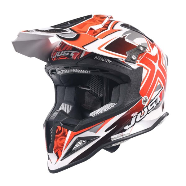 Just 1 J12 Carbon MX Helmet Mister X Red (Small) - Image 10