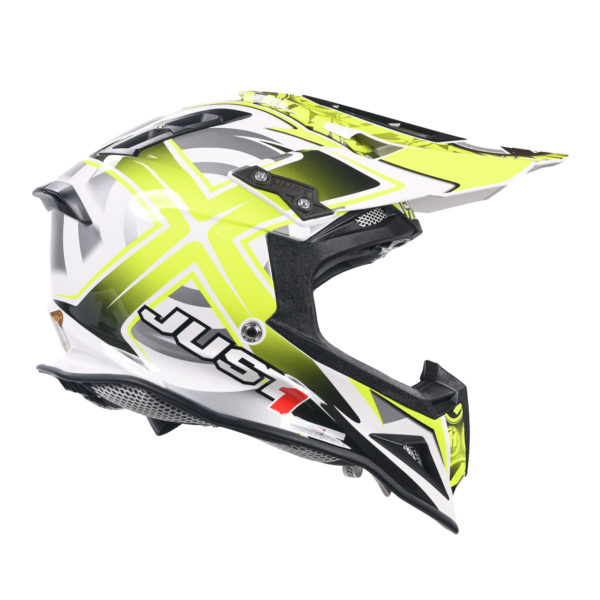 Just 1 J12 Carbon MX Helmet Mister X Yellow (Small) - Image 12