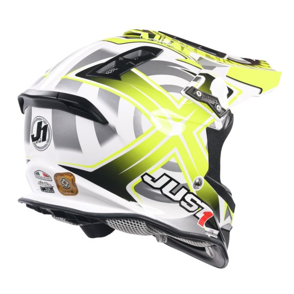 Just 1 J12 Carbon MX Helmet Mister X Yellow (Small) - Image 4