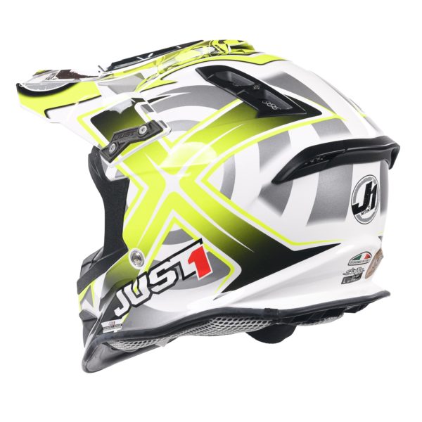 Just 1 J12 Carbon MX Helmet Mister X Yellow (Small) - Image 6