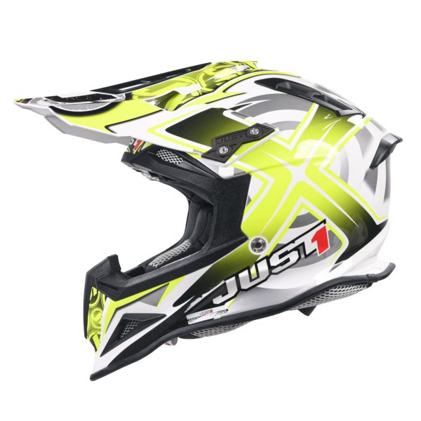 Just 1 J12 Carbon MX Helmet Mister X Yellow (Small) - Image 11