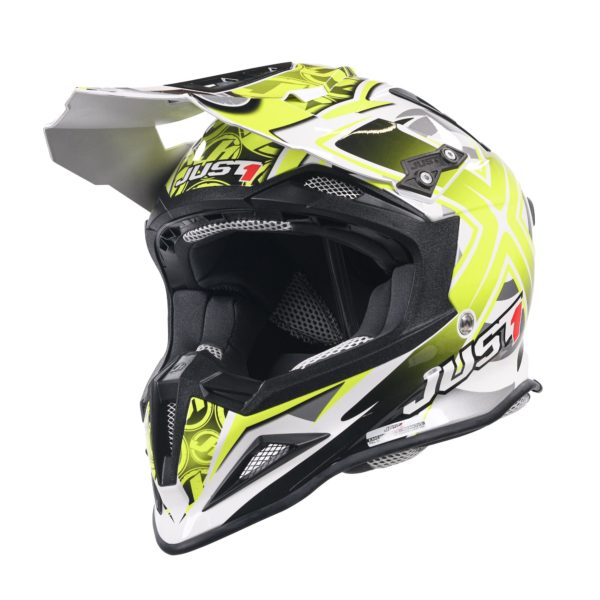 Just 1 J12 Carbon MX Helmet Mister X Yellow (Small) - Image 8