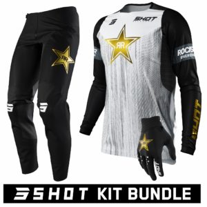 Shot Contact Rockstar Kit Bundle (Jersey: Medium, Pants: 32″ Waist, Gloves: Not included)