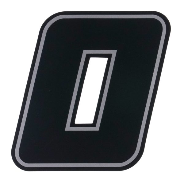 Bike It Deluxe 4 Inch Race Numbers Black - #0 - Image 2