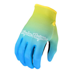 Troy Lee Designs Flowline Gloves Faze Blue / Yellow Small