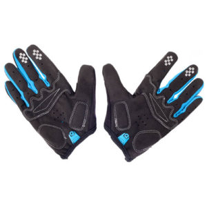 Eigo Aero Back Cycling Gloves Full Finger Blue – S