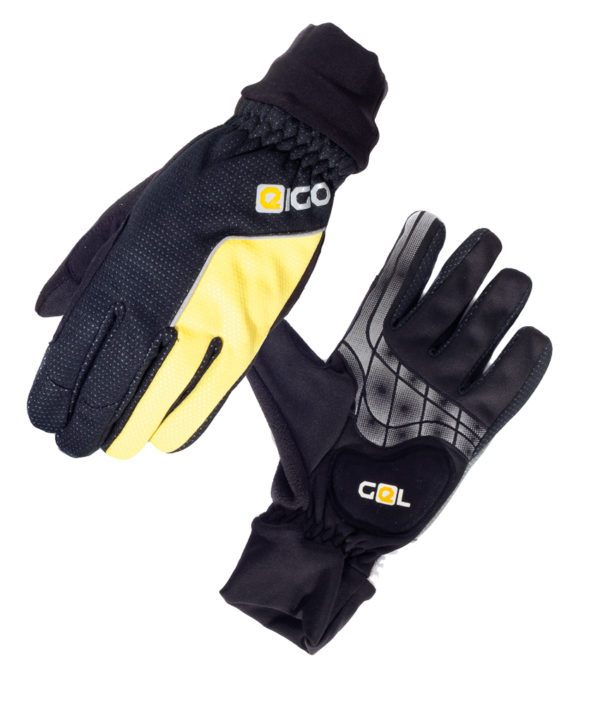 Eigo Windster Gel Cycling Gloves Black / Yellow - S