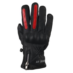 Bike It ‘AMP’ Road Glove (Black / Red ) – Large