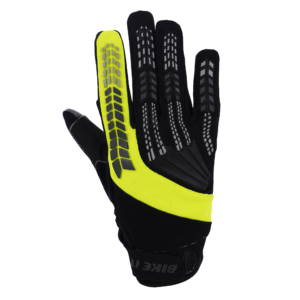 Bike It ‘Vapor-S’ Summer Motorcycle Glove (Black/Yellow) – Large
